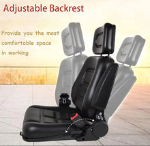 Load image into Gallery viewer, Universal Tractor / Forklift Seat with Safety Belt &amp; Armrest