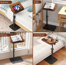 Load image into Gallery viewer, Adjustable C Shaped Side End Coffee Laptop Table