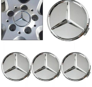 4 x Centre Caps for Mercedes Alloy Wheels 75mm