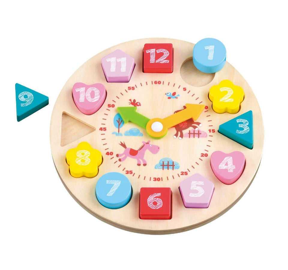 Learning Clock Teaching Hours Educational Toy