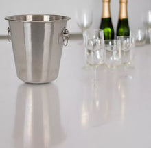 Load image into Gallery viewer, Stainless Steel Silver Champagne Wine Ice Bucket