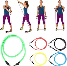 Load image into Gallery viewer, Resistance Bands Workout Exercise Set 11PCs Training Tubes Crossfit Yoga Fitness