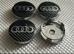 4 x Centre Caps for Audi Alloy Wheels 60mm