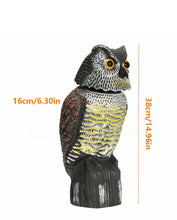 Load image into Gallery viewer, Realistic Bird Pigeon Scarecrow • Owl Decoy With Rotating Head