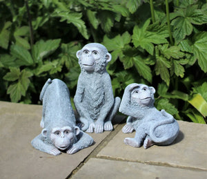 3 Cheeky Monkeys Garden Ornament
