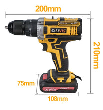 Load image into Gallery viewer, 21V Cordless Drill Combi Screwdriver Set with 2 Batteries