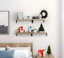 Load image into Gallery viewer, 4 Floating Shelves Wood - Wall Mounted