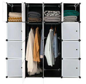 16 Cube Plastic Wardrobe Cabinet