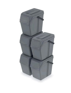 Sorting Waste Recycling Bin Stackable with Handle 25L