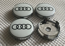 Load image into Gallery viewer, 4 x Centre Caps for Audi Alloy Wheels 60mm