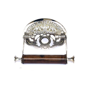 Antique Style Toilet Roll Holder Brass/Silver Retro Vintage