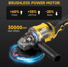 Load image into Gallery viewer, 21V 125mm Brushless Cordless Angle Grinder Cutter 2 Batteries &amp; 5 Discs
