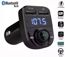 Load image into Gallery viewer, Car Bluetooth FM Transmitter MP3 USB Charger Adapter