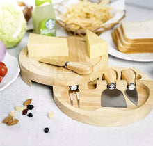 Load image into Gallery viewer, Cheese Board Full Set Serving Platter Tray with 4 Cutters