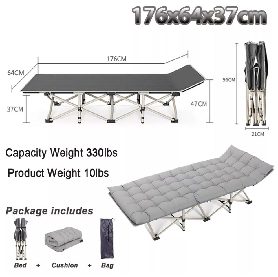 Portable Folding Bed with Mattress