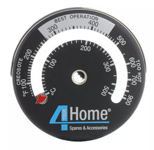 Load image into Gallery viewer, 4 Blade Stove Top Fan for Log Burner with Temperature Gauge