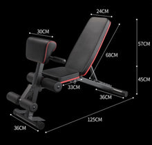 Load image into Gallery viewer, Foldable Adjustable Weight Exercise Bench Home Gym
