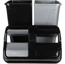 Load image into Gallery viewer, 100L Large Double Dual  Bin. Waste Separation Recycling Bin 2 x 50 L).