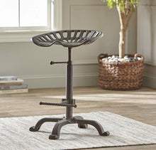 Load image into Gallery viewer, Cast Iron Tractor Style Kitchen Bar Stool Vintage Style