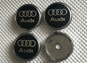 4 x Centre Caps for Audi Alloy Wheels 60mm