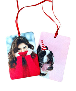 Pack of 4 Personalised Car Air Fresheners • Any Photo & Text