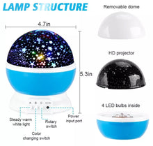 Load image into Gallery viewer, Rotating LED Galaxy Starry Night Light Projector