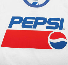Load image into Gallery viewer, Pepsi Mens T-shirt 1991 Retro Logo Ringer White S - XXL Official