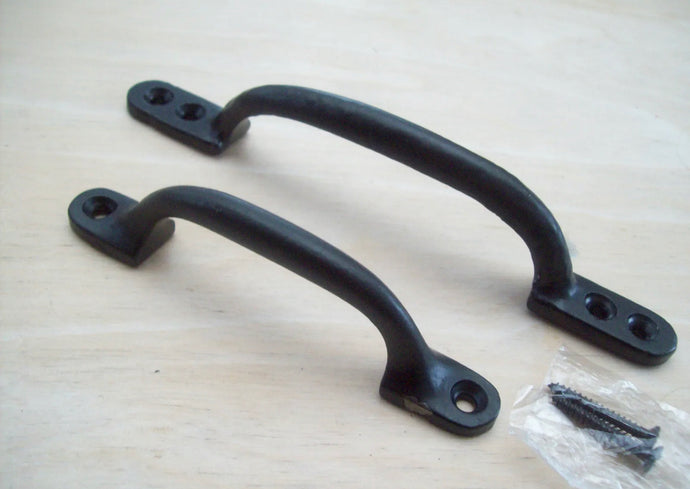 Pack of 10 x Black Cast Iron Kitchen Cabinet, Cupboard, Drawer Door Handle