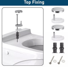 Load image into Gallery viewer, Soft Close Toilet Seat With Metal Fixing Hinges Quick Release