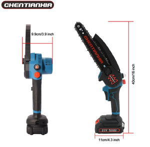 8 inch Cordless Mini Chainsaw 8” with 2 Batteries