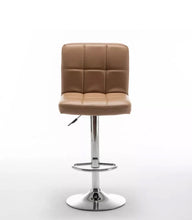 Load image into Gallery viewer, PU Leather Leather Kitchen Breakfast Bar Stool • 3 Colours