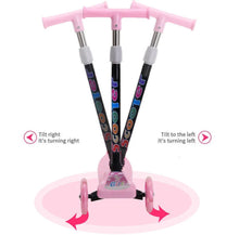 Load image into Gallery viewer, Kids Scooter Kick Push Flashing Led Light Up Wheels Tilt Steer