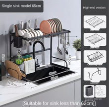 Load image into Gallery viewer, Over Sink Kitchen Shelf Organiser Dish Drainer Drying Rack