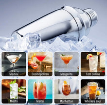 Load image into Gallery viewer, 15 pcs Cocktail Shaker, Cocktail set Maker kit Stainless Steel with stand