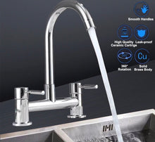 Load image into Gallery viewer, Chrome Kitchen Sink Mixer Tap Faucet