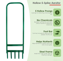 Load image into Gallery viewer, Professional 5 Prong Grass Lawn Aerator