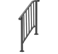 Load image into Gallery viewer, 2-3 Step Handrails for Outdoor Black Stainless Steel