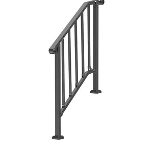 2-3 Step Handrails for Outdoor Black Stainless Steel