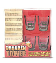 Load image into Gallery viewer, Drunken Jenga Tower Party Drinking Game Building Blocks