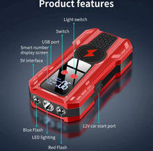 Load image into Gallery viewer, 99900mAh Portable Car Battery Jump Starter Pack