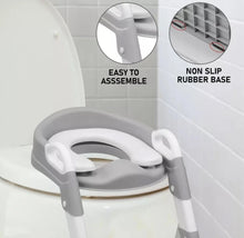 Load image into Gallery viewer, Child Toilet Seat And Ladder Toddler Training Step Up Easy Fold