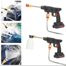 Load image into Gallery viewer, Portable Cordless Pressure Car Washer Jet Water Gun +2 Batteries