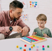 Load image into Gallery viewer, Wooden 1-12 Times Table 145pc Board for Kids 3+ Educational Toy