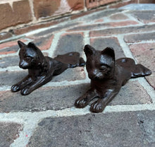 Load image into Gallery viewer, 2 x Cast Iron Cat Door Wedge Stoppers