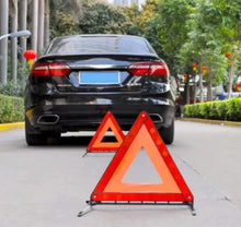 Load image into Gallery viewer, 2 X Reflective Car Warning Triangle Breakdown Safety