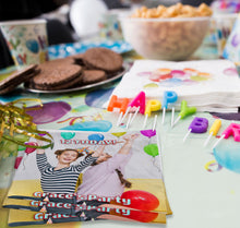 Load image into Gallery viewer, Personalised Photo Napkins, Serviettes For Birthday Party