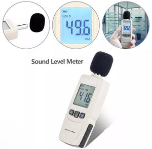 Digital Noise Meter Range 30-130 dB Sound Level Tester