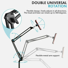 Load image into Gallery viewer, Universal 360° Adjustable Floor Stand Holder for Tablet/iPad/Phone 4-12.5”