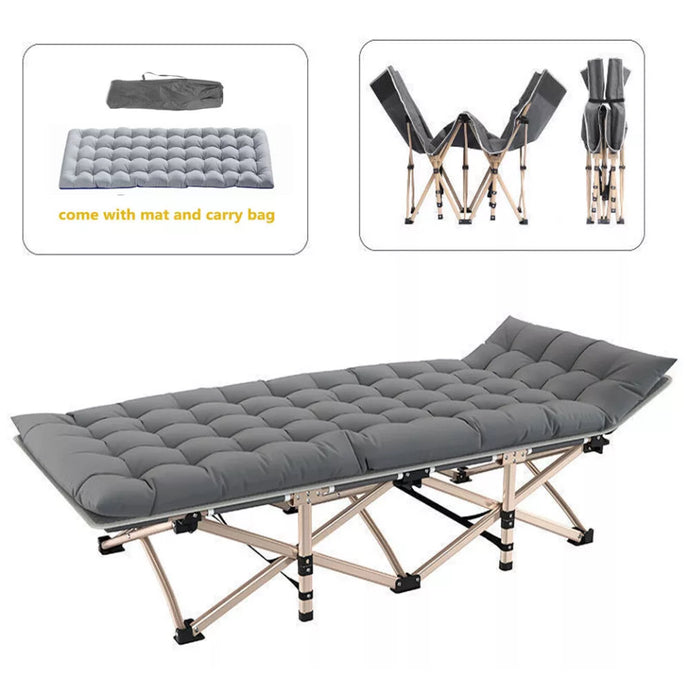 Portable Folding Bed with Mattress