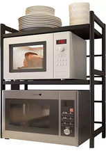 Load image into Gallery viewer, 3 Tier Adjustable Microwave  Rack Stand Storage Kitchen Shelf